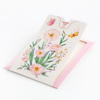 Бум-открытка «Вдохновляй», цветы, 12 х 18.5 см Бум-открытка «Вдохновляй», цветы, 12 х 18.5 см