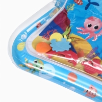 Акваковрик надувной развивающий водный «Морские жители», 65x50 см + игрушка В ПОДАРОК Акваковрик надувной развивающий водный «Морские жители», 65x50 см + игрушка В ПОДАРОК