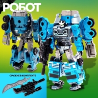 Робот &laquo;Спецбот. Бетономешалка&raquo;, трансформируется, собирается в 1 большого из 7 роботов
