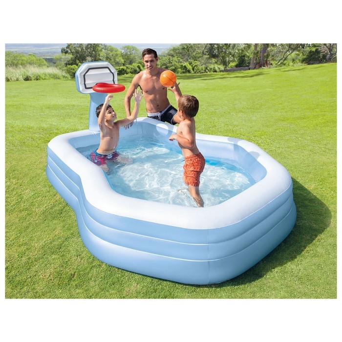 Игровой центр «Семейный», 257 х 188 х 135 см, с баскетбольным кольцом + мяч, 57183NP INTEX Игровой центр «Семейный», 257 х 188 х 135 см, с баскетбольным кольцом + мяч, 57183NP INTEX