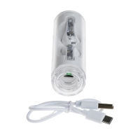 Наушники беспроводные YX11, TWS, вкладыши, BT 5.3. 28/200 мАч, шумоподав, прозрачные, белые Наушники беспроводные YX11, TWS, вкладыши, BT 5.3. 28/200 мАч, шумоподав, прозрачные, белые