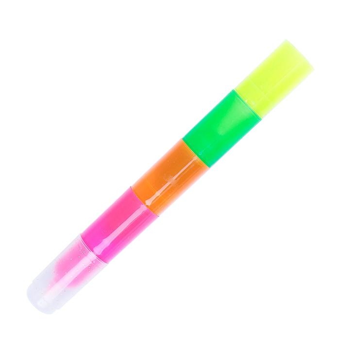 Маркер-текстовыделитель, наконечник скошенный, 5 мм, секционный, 4 цвета Маркер-текстовыделитель, наконечник скошенный, 5 мм, секционный, 4 цвета