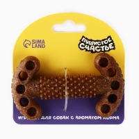 Игрушка для собак жевательная со ароматом корма &laquo;Кость с шипами&raquo;, 12.7 х 2.5 см