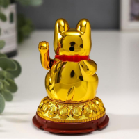 Маятник от солнечной батареи "Манэки-нэко золотой" 9,5х6,5х6,5 см Маятник от солнечной батареи "Манэки-нэко золотой" 9,5х6,5х6,5 см