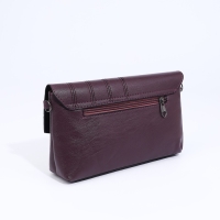 Сумка-клатч на магните, длинный ремень, цвет фиолетовый Сумка-клатч на магните, длинный ремень, цвет фиолетовый