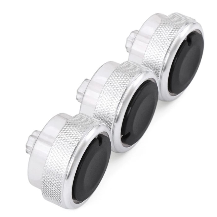 Ручка переключения климата Ford, хром, набор 3 шт Ручка переключения климата Ford, хром, набор 3 шт