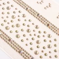 Наклейка пластик стразы "Квадратная дорога" золото 22,5х11,5 см Наклейка пластик стразы "Квадратная дорога" золото 22,5х11,5 см