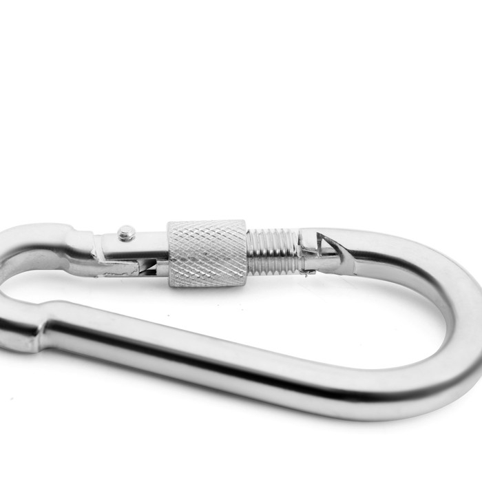 Карабин монтажный с фиксатором ТУНДРА krep, DIN5299D, 10х100 мм, оцинкованный, 1 шт. Карабин монтажный с фиксатором ТУНДРА krep, DIN5299D, 10х100 мм, оцинкованный, 1 шт.