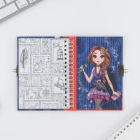 Анкета на замочке, в твердой обложке А6, 40 листов &laquo;Ярче звезд&raquo;