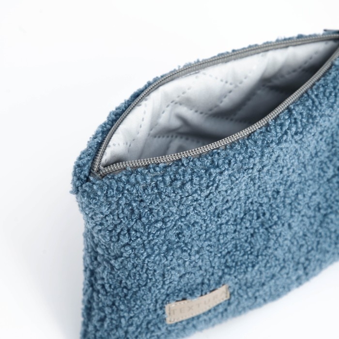 Косметичка на молнии, TEXTURA, цвет голубой Косметичка на молнии, TEXTURA, цвет голубой