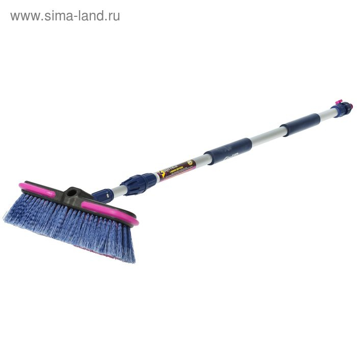 Щетка для мытья CA-601, телескопическая, 160 см, под шланг с краном регулировки подачи воды Щетка для мытья CA-601, телескопическая, 160 см, под шланг с краном регулировки подачи воды