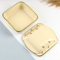 Емкость для запекания "Тетра с крышкой" 1,2л / 10х22х19,5см, кантри Емкость для запекания "Тетра с крышкой" 1,2л / 10х22х19,5см, кантри