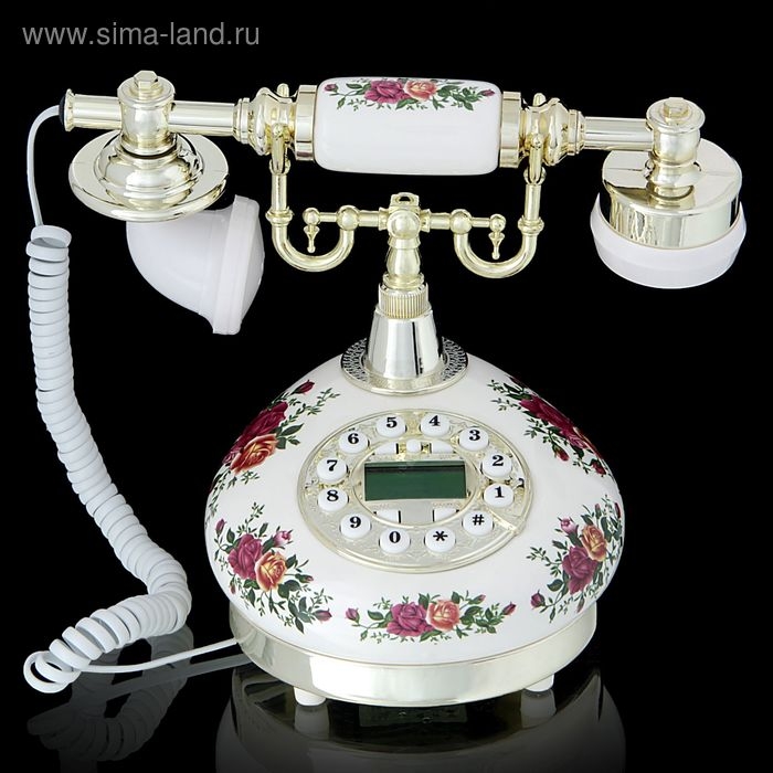 Ретро-телефон Ретро-телефон "Красные розы"