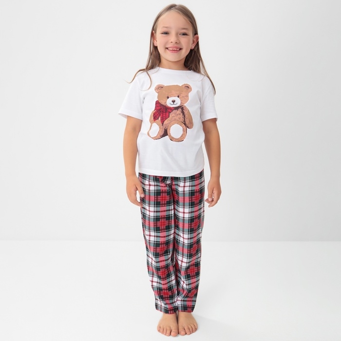 Пижама детская (футболка и брюки) KAFTAN Сhristmas time р.30 (98-104)