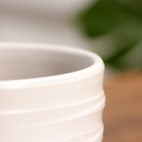 Горшок цветочный "Нежность" белый 0,5 л Горшок цветочный "Нежность" белый 0,5 л