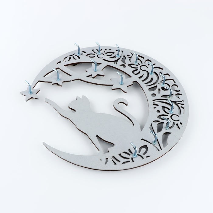 Органайзер настенный для бижутерии &laquo;Кошечка на луне&raquo;