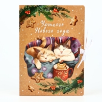 Складная новогодняя коробка-книга &laquo;Уютного Нового года&raquo;, 21 х 15 х 7 см, Новый год