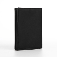 Портмоне мужское без застёжки, 3 в 1, отдел автодокументов, паспорта, карт, купюр, цвет чёрный Портмоне мужское без застёжки, 3 в 1, отдел автодокументов, паспорта, карт, купюр, цвет чёрный