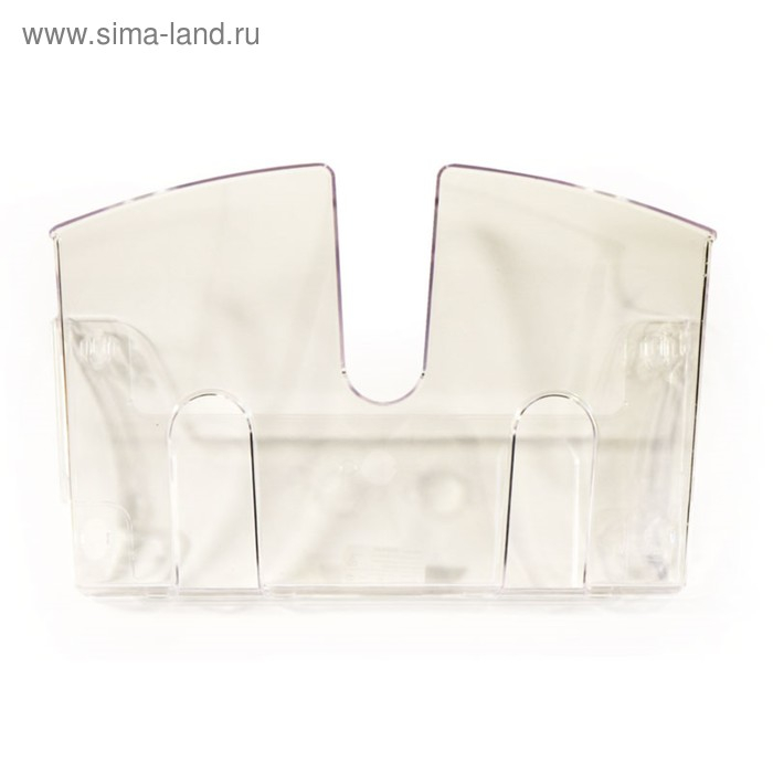 Лоток для бумаг настенный Calligrata, 1 секция, прозрачный