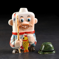 Штоф фарфоровый &laquo;Рыбак&raquo;, 0.35 л, в упаковке книге