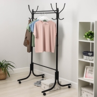 Стойка для одежды, 116&times;76,5&times;174 см, цвет чёрный