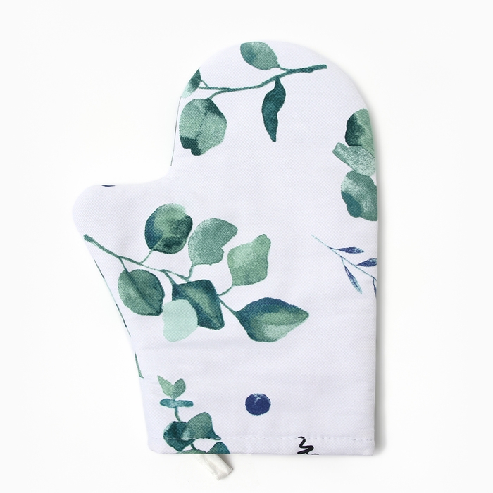 Варежка-прихватка Варежка-прихватка "Этель" Eucalyptus 20х27см,100% хлопок, саржа 190 гр/м2