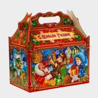Новый год. Подарочная коробка новогодняя Ларец "Дети в красном" 21,2 х 12,3 х 22,6 см. Новый год. Подарочная коробка новогодняя Ларец "Дети в красном" 21,2 х 12,3 х 22,6 см.
