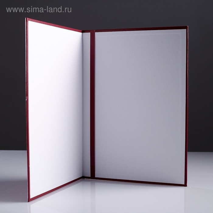 Папка адресная Папка адресная "Герб РФ" бумвинил, мягкая, бордовый, А4