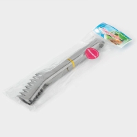 Щипцы кухонные с зубцами Доляна &laquo;Тритон&raquo;, 24 см, цвет серебристый