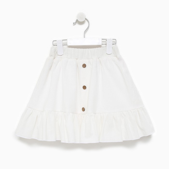 Комплект для девочки (топ, юбка) KAFTAN, р.38 (146-152 см), белый