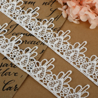 Кружево гипюровое, 35 мм × 9 ± 0,5 м, цвет белый Кружево гипюровое, 35 мм × 9 ± 0,5 м, цвет белый