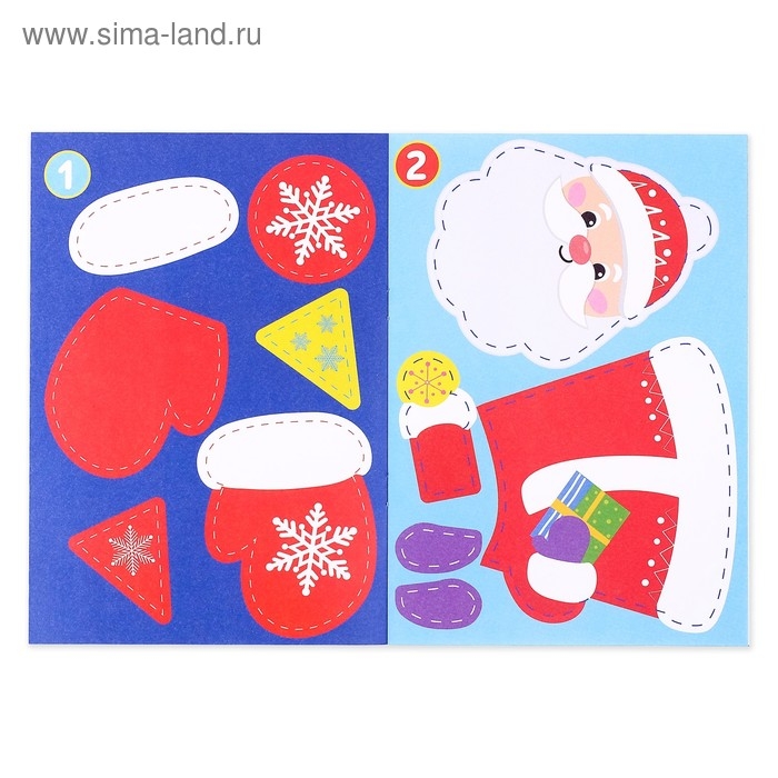 Аппликации набор «Новогодняя мастерская», 6 шт. Аппликации набор «Новогодняя мастерская», 6 шт.