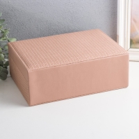 Шкатулка кожзам для украшений "Кейс. Текстура" розовая 24х17,5х9,5 см Шкатулка кожзам для украшений "Кейс. Текстура" розовая 24х17,5х9,5 см