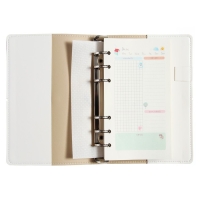 Записная книжка А5, 160 листов на кольцах DAILY JOURNAL, обложка искусственная кожа, блок с иллюстрациями 80 г/м2, МИКС Записная книжка А5, 160 листов на кольцах DAILY JOURNAL, обложка искусственная кожа, блок с иллюстрациями 80 г/м2, МИКС