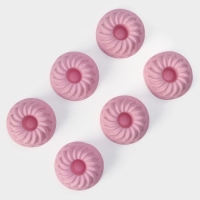 Набор форм для выпечки Доляна &laquo;Пальчики оближешь&raquo;, силикон, 6 шт, 7&times;3 см, цвет розовый