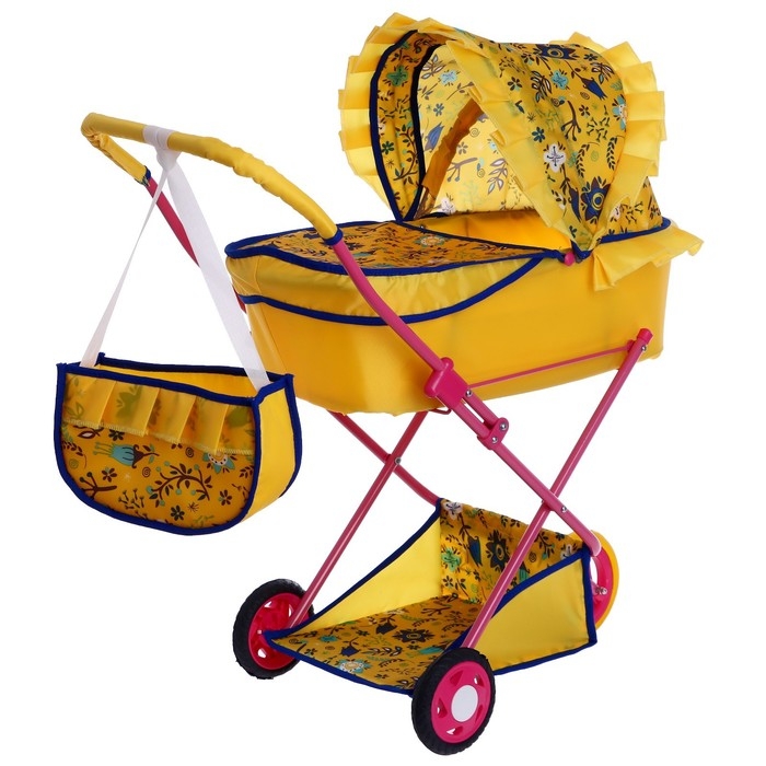 Коляска кукольная № 10, цвета МИКС Коляска кукольная № 10, цвета МИКС