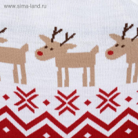 Комбинезон вязаный Крошка Я &laquo;Оленята&raquo;, рост 62-68 см