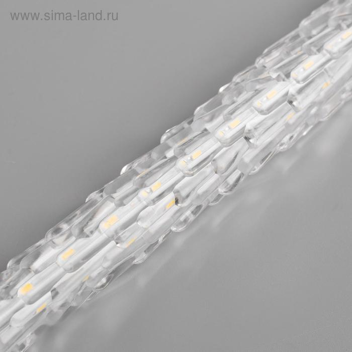 Гирлянда «Сосульки рифленые» 2.5 × 0.42 м, IP65, прозрачная нить, 288 LED, свечение белое с эффектом стекания, 12 В Гирлянда «Сосульки рифленые» 2.5 × 0.42 м, IP65, прозрачная нить, 288 LED, свечение белое с эффектом стекания, 12 В