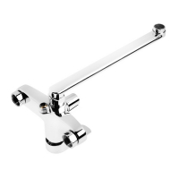 Смеситель для ванны Accoona A7165, однорычажный, излив 300 мм, хром