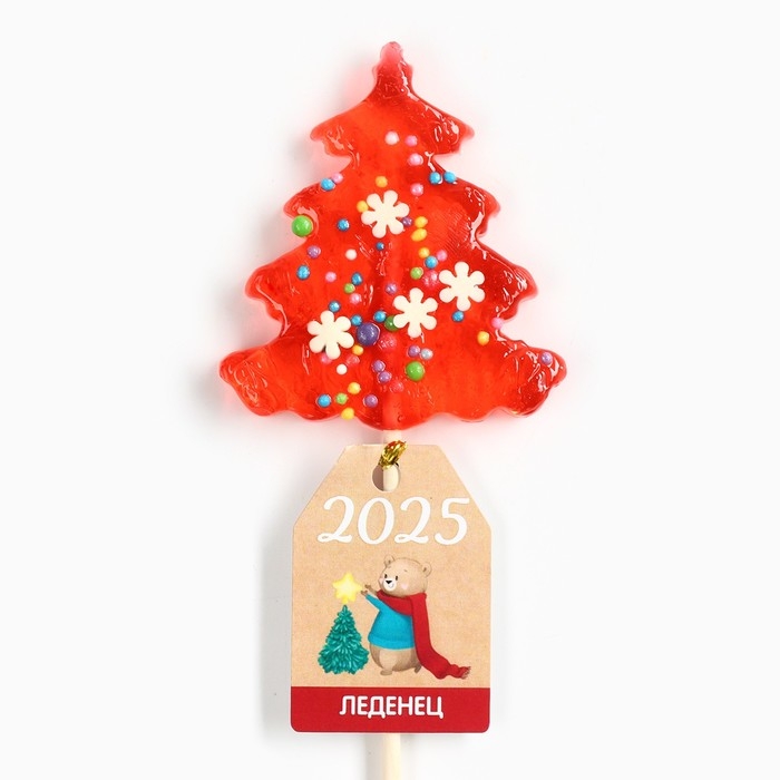 Новый год! Леденец на палочке, с посыпкой «Мишка», 25 г Новый год! Леденец на палочке, с посыпкой «Мишка», 25 г