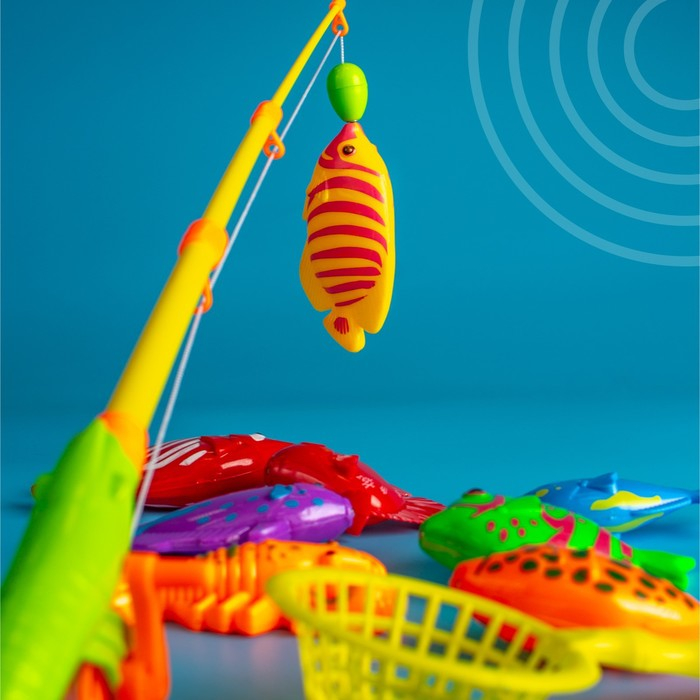 Рыбалка «Морская»: 1 удочка, 8 рыбок, сачок Рыбалка «Морская»: 1 удочка, 8 рыбок, сачок