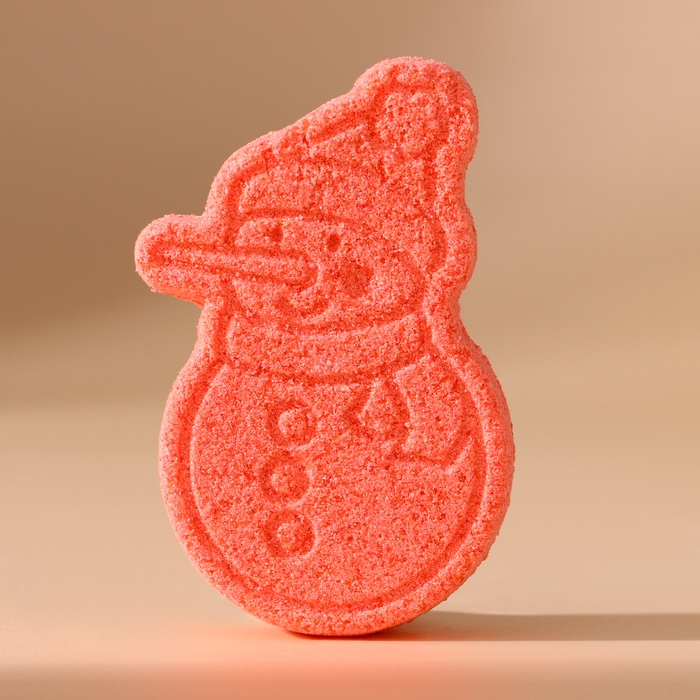 Бомбочка для ванны, 100 г, аромат клубничного джема, Новый Год Бомбочка для ванны, 100 г, аромат клубничного джема, Новый Год