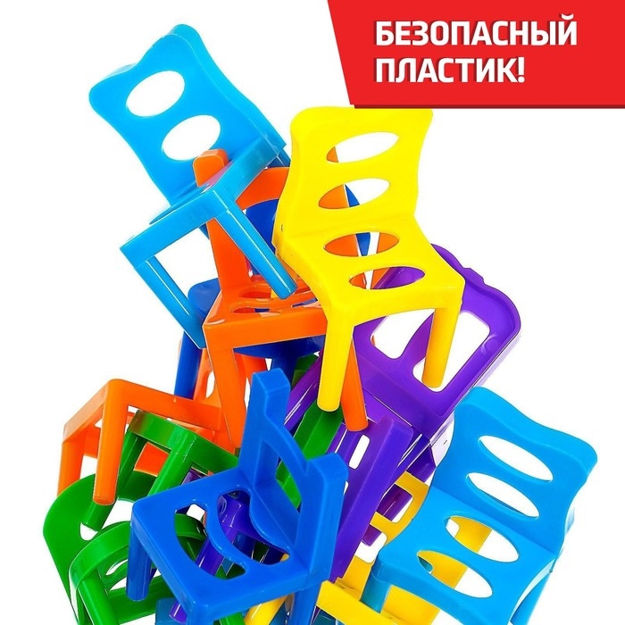 Настольная игра &laquo;На 4 ногах&raquo;, большая версия, 70 стульев, 2-4 игрока, 3+