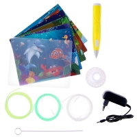 3D ручка, набор PCL пластика светящегося в темноте, мод. PN016, цвет желтый 3D ручка, набор PCL пластика светящегося в темноте, мод. PN016, цвет желтый