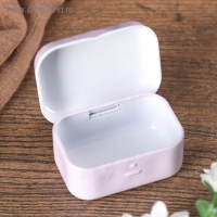 Шкатулка металл "Лаванда" МИКС 2,5х5,5х4 см Шкатулка металл "Лаванда" МИКС 2,5х5,5х4 см