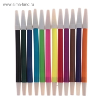 Фломастеры 12 цветов "Зверюшки", в PVC пакете, невентилируемый колпачок Фломастеры 12 цветов "Зверюшки", в PVC пакете, невентилируемый колпачок