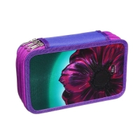 Пенал 3 секции, 125 х 205 х 55 мм, Calligrata 81П26/3 "Цветок", (объемный 3D-рисунок с эффектом металлика) ламинированный картон Пенал 3 секции, 125 х 205 х 55 мм, Calligrata 81П26/3 "Цветок", (объемный 3D-рисунок с эффектом металлика) ламинированный картон