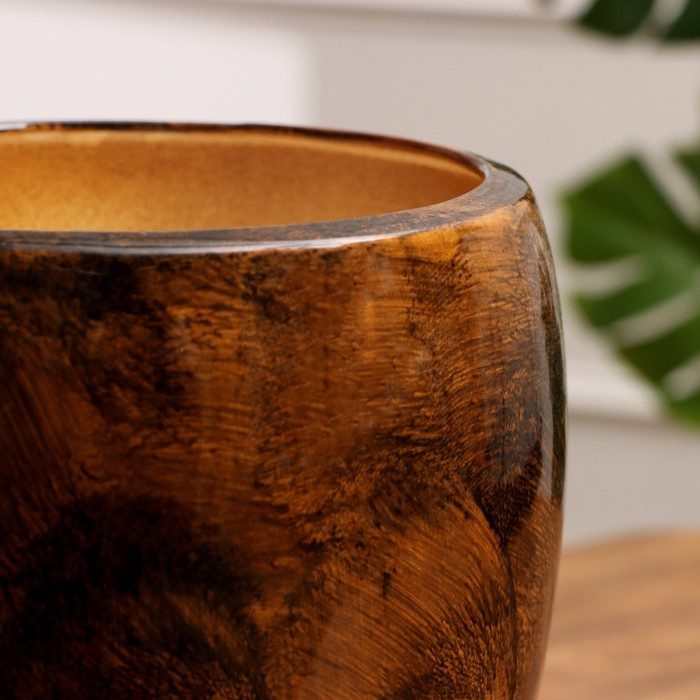 Набор горшков 3 шт. "Весна" коричневый 15 л/ 5,5 л/ 1,5 л