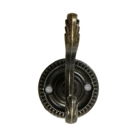 Крючок мебельный ТУНДРА TKD018, двухрожковый, бронза, 10 шт