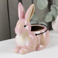Конфетница керамическая &laquo;Зайка&raquo;, 17,5&times;12&times;19 см, цвет МИКС